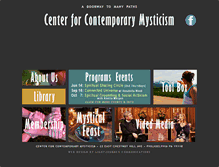 Tablet Screenshot of contemporarymysticism.org